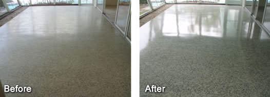 Terrazzo Tile 1 Before and After